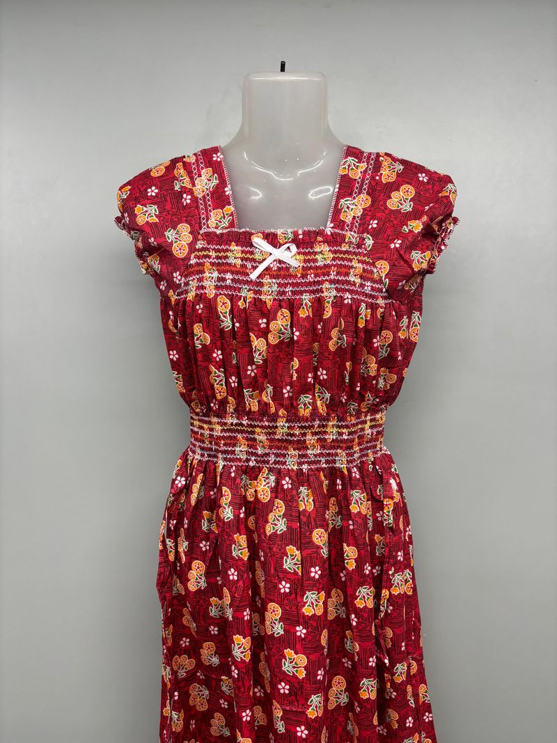 Chirag Print Waist Elastic Nighty