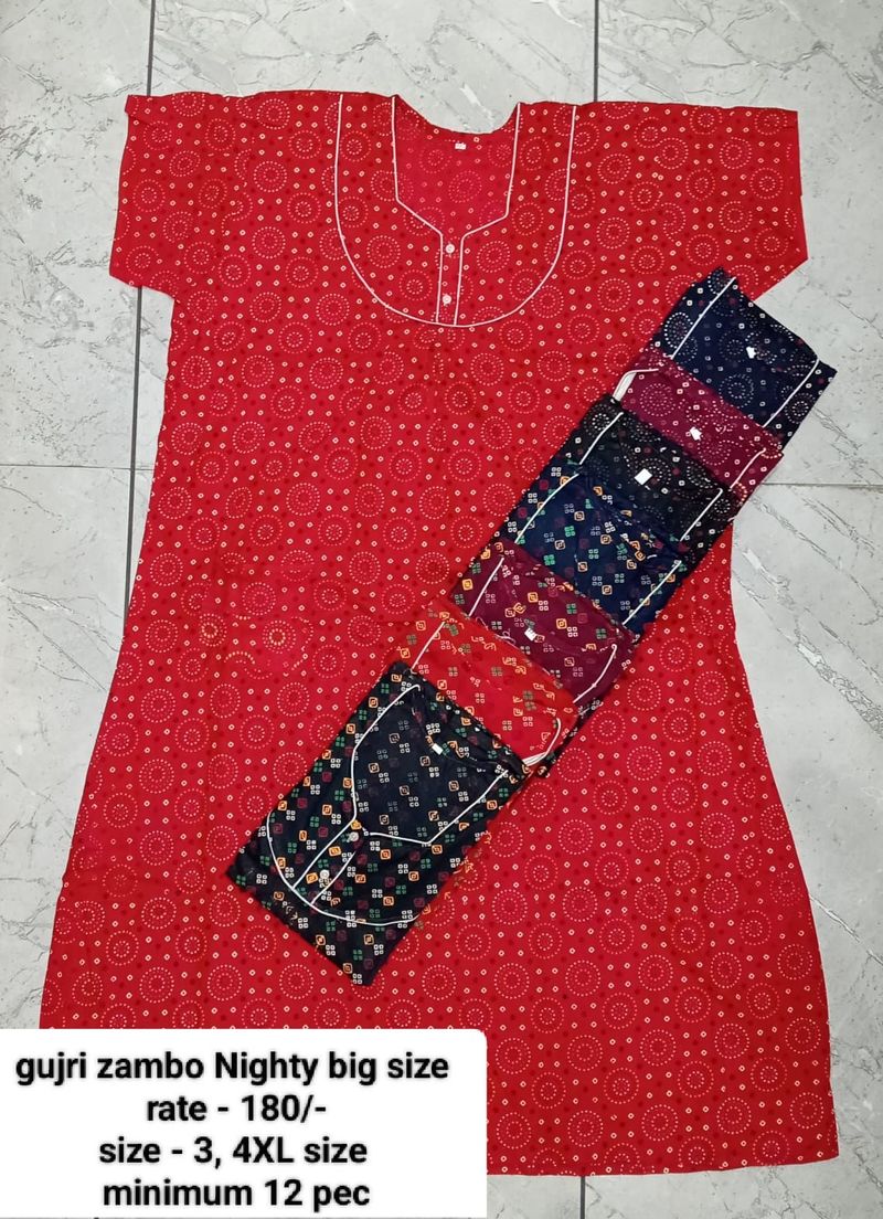 Gujri Zambo Nighty Big Size