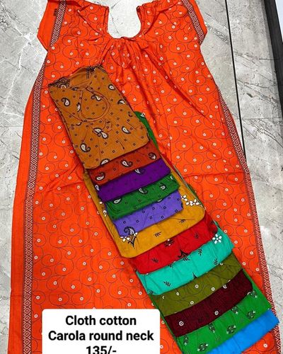 Cloth Cotton Carola Round Neck Nighty
