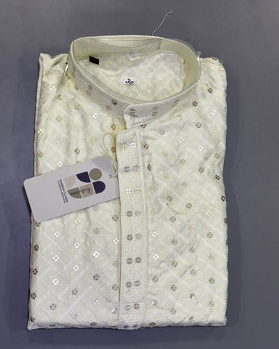 Men's Rayon Lucknowi Chikan Kurta