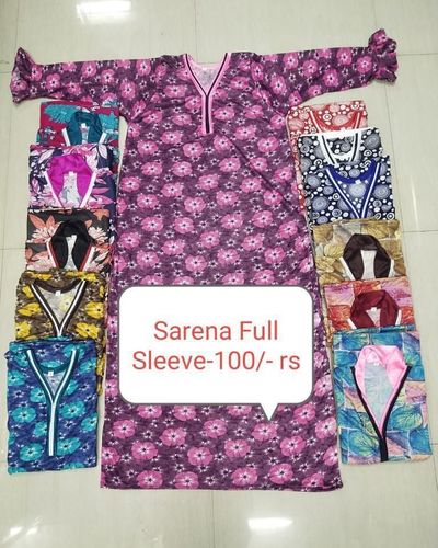 Sareena Full Sleeve Nighty