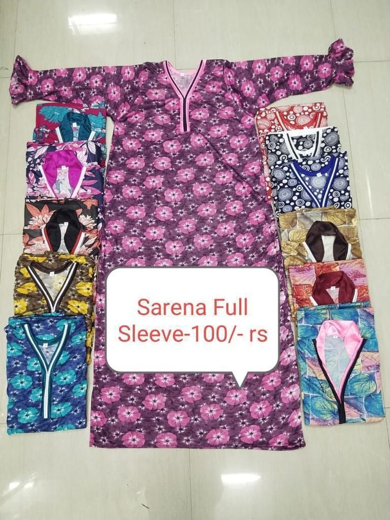 Sareena Full Sleeve Nighty