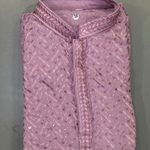 Men's Rayon Lucknowi Chikan Work Kurta 3