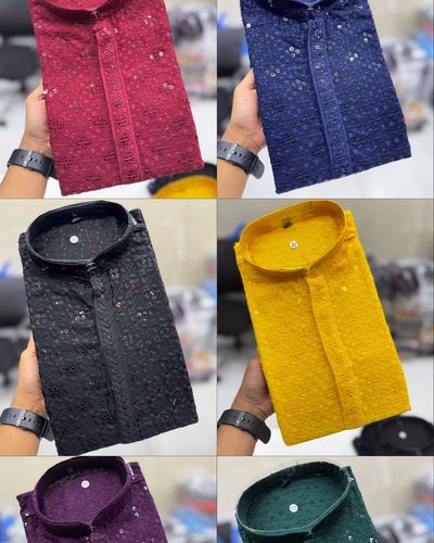 Men's Lucknowi Chikan kurta 