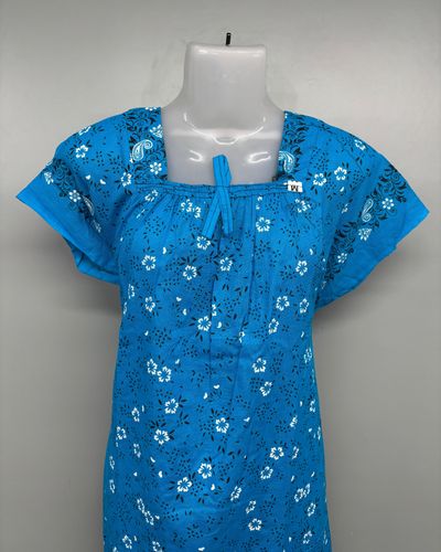 Cloth Cotton Carola Elastic Neck Nighty