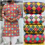 Men's Kurta Bandhani Print 1