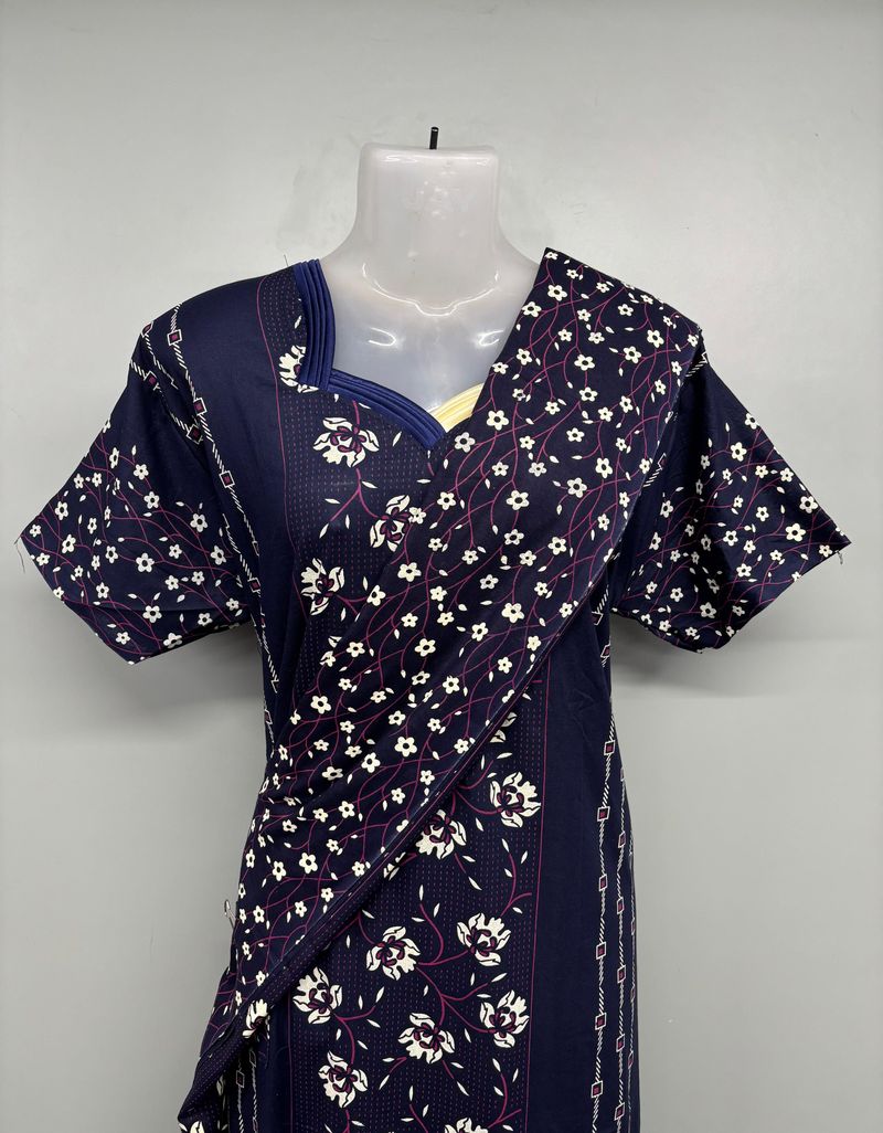 Gujri Cotton Nighty With Dupatta