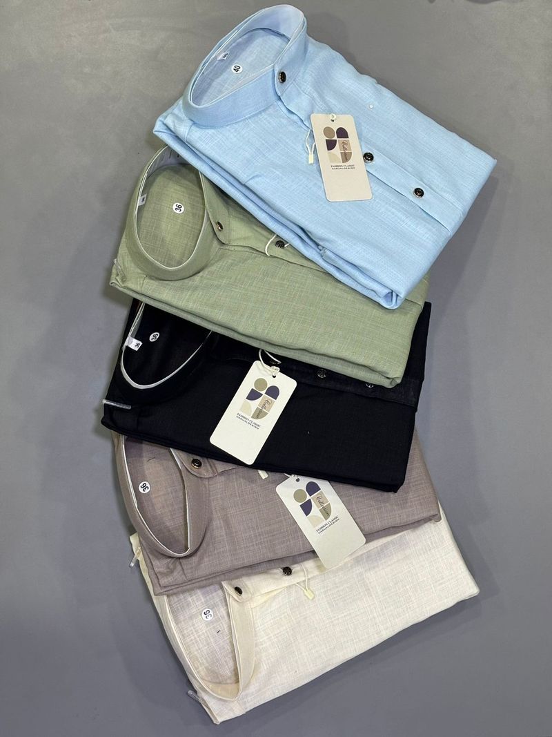 Men's Plain Linen Kurta