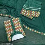 Women's Premium 3-Piece Set Kurti Ghaghra Dupatta Embroidery Work 3