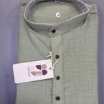 Men's Plain Linen Kurta 3